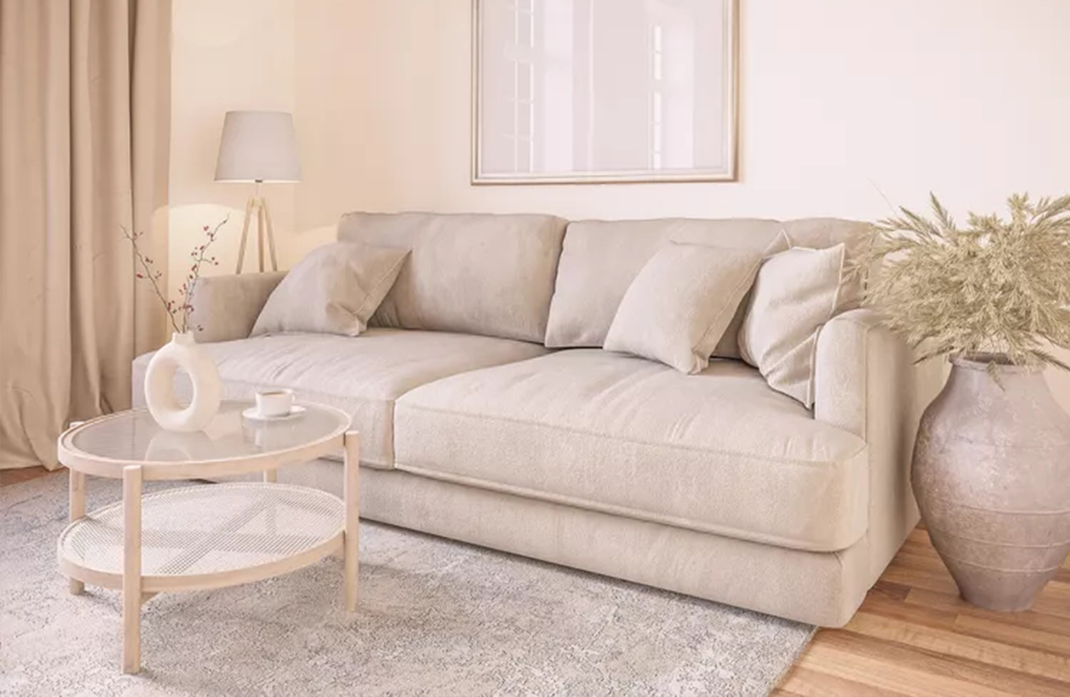 پارچه مبلی کتان، بسیار سبک و قابل تنفس است.